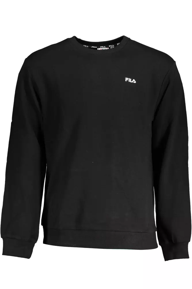 

Черный хлопковый мужской свитер Fila