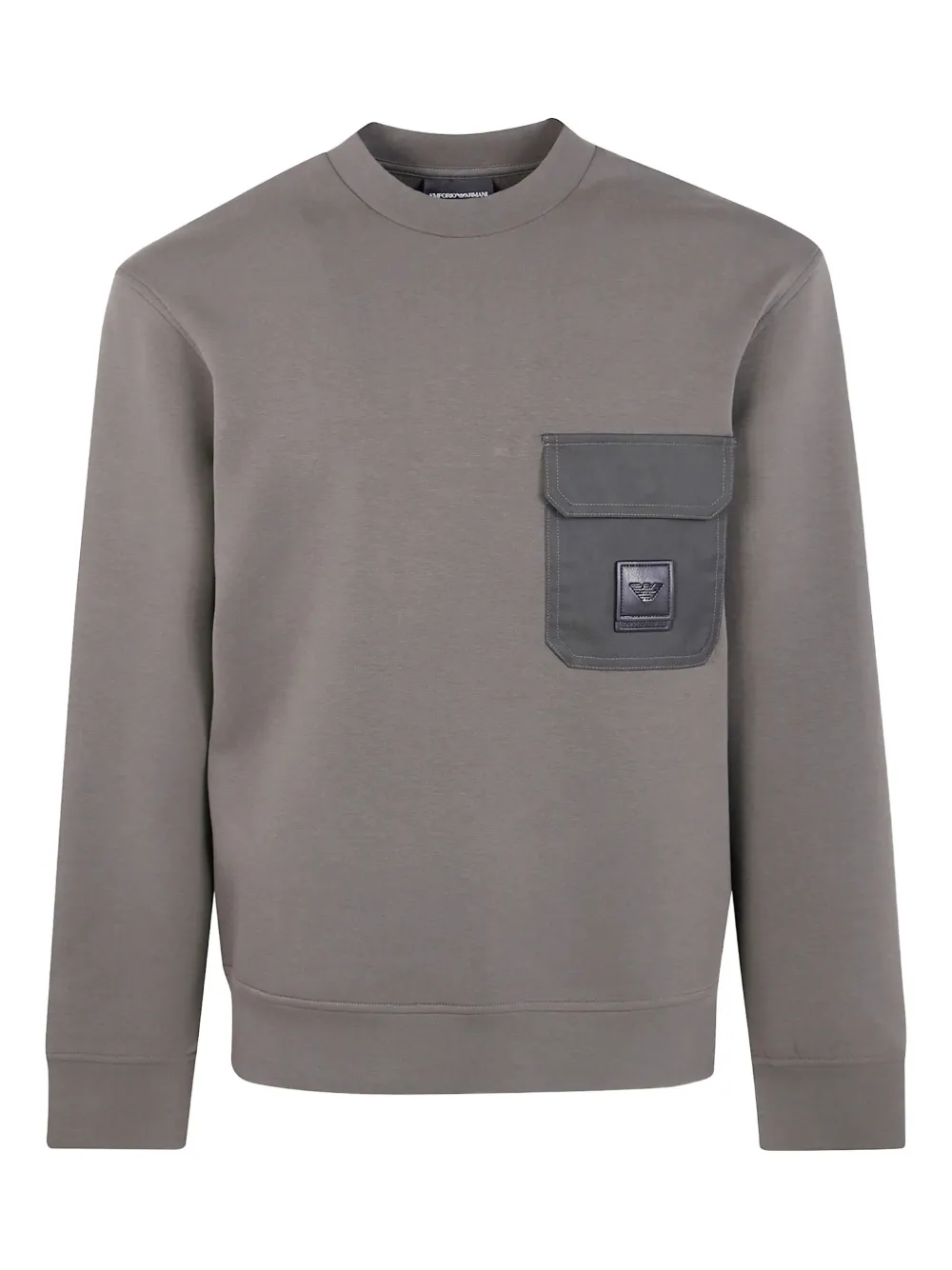 

Толстовка Patch-pocket cotton sweatshirts EMPORIO ARMANI, черный