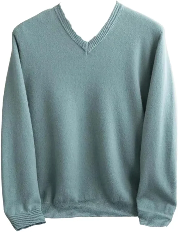 

Мужской свитер из мериносовой шерсти с v-образным вырезом