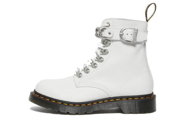 

Ботинки Dr.Martens 1460 Pascal Chain Leather Lace Up Boot 'White' Women's