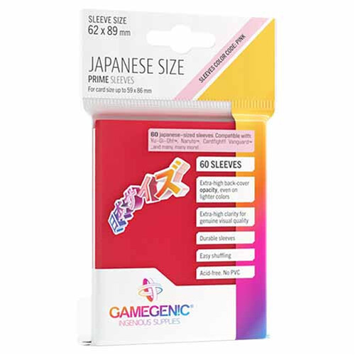 

Чехол для карточек Gamegenic Just Sleeves: Japanese Size Red (60) Gamegenic
