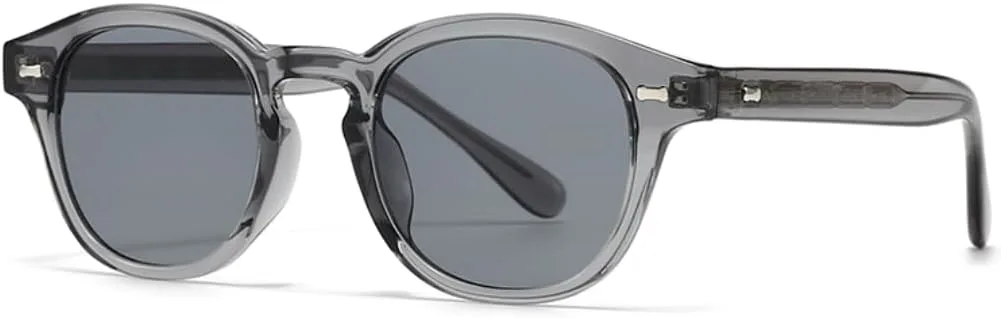 

Солнцезащитные очки с защитой UV400 | Круглая легкая оправа, цветные линзы | Для женщин и мужчин, для занятий спортом на открытом воздухе и вождения DSVIGF, Gray