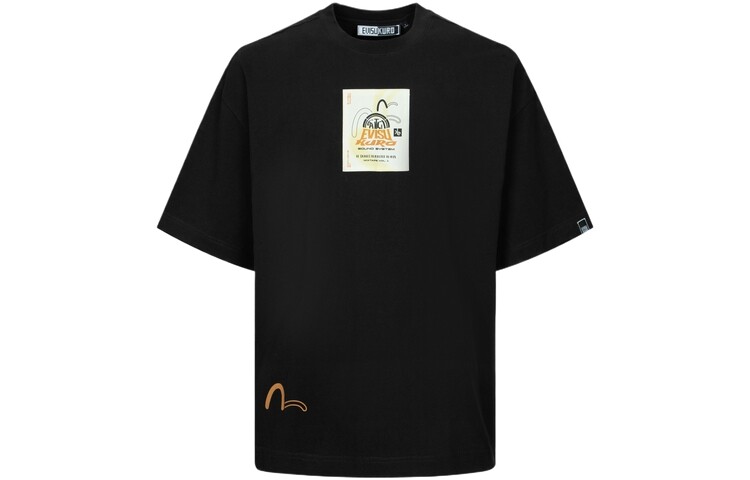 

Футболка мужская черная Evisu, черный