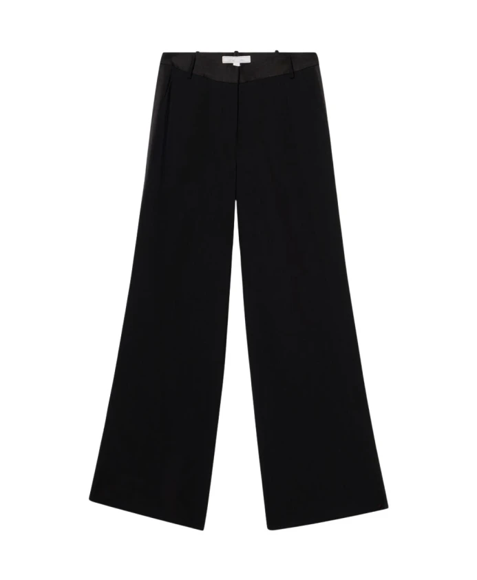 

Брюки-Смокинг из крепа с широкими штанинами Brooks Brothers, черный