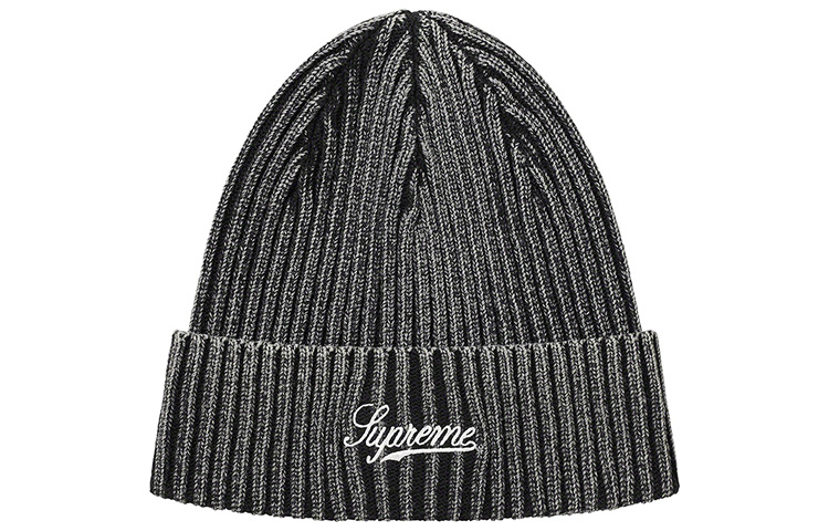

Supreme Отбеленная ребристая шапка, Black