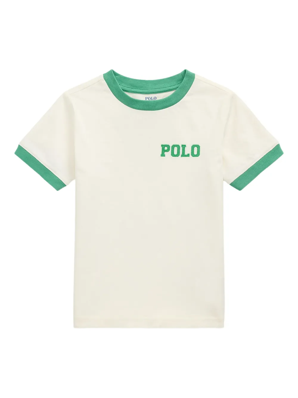 

Футболка с вышитым логотипом POLO RALPH LAUREN KIDS