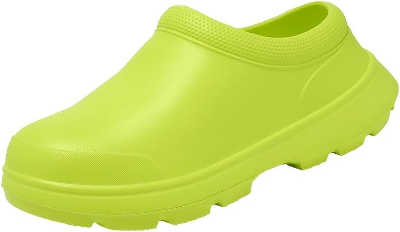 

Женская и мужская обувь для поваров, устойчивая к маслу и удобная - противоскользящие унисекс сабо для работы на кухне и в ресторане Hchctry, зеленый