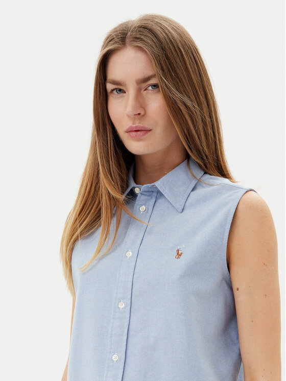 Рубашка классического кроя 211968896002 Polo Ralph Lauren, голубой — фото 4