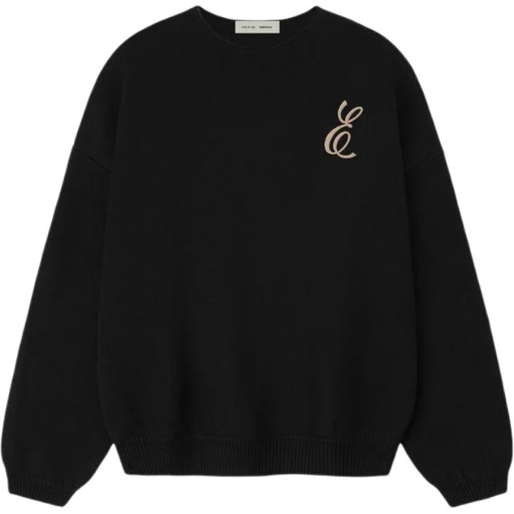 

Толстовка мужская Waffle Crewneck Fear Of God Essentials, черный