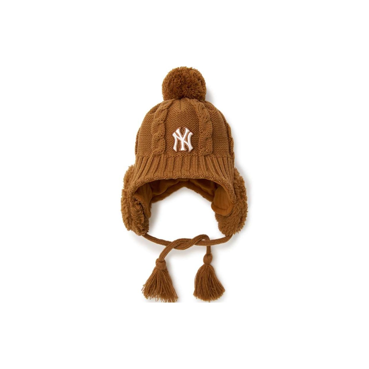 

MLB Детская акриловая шапка коричневая, Brown