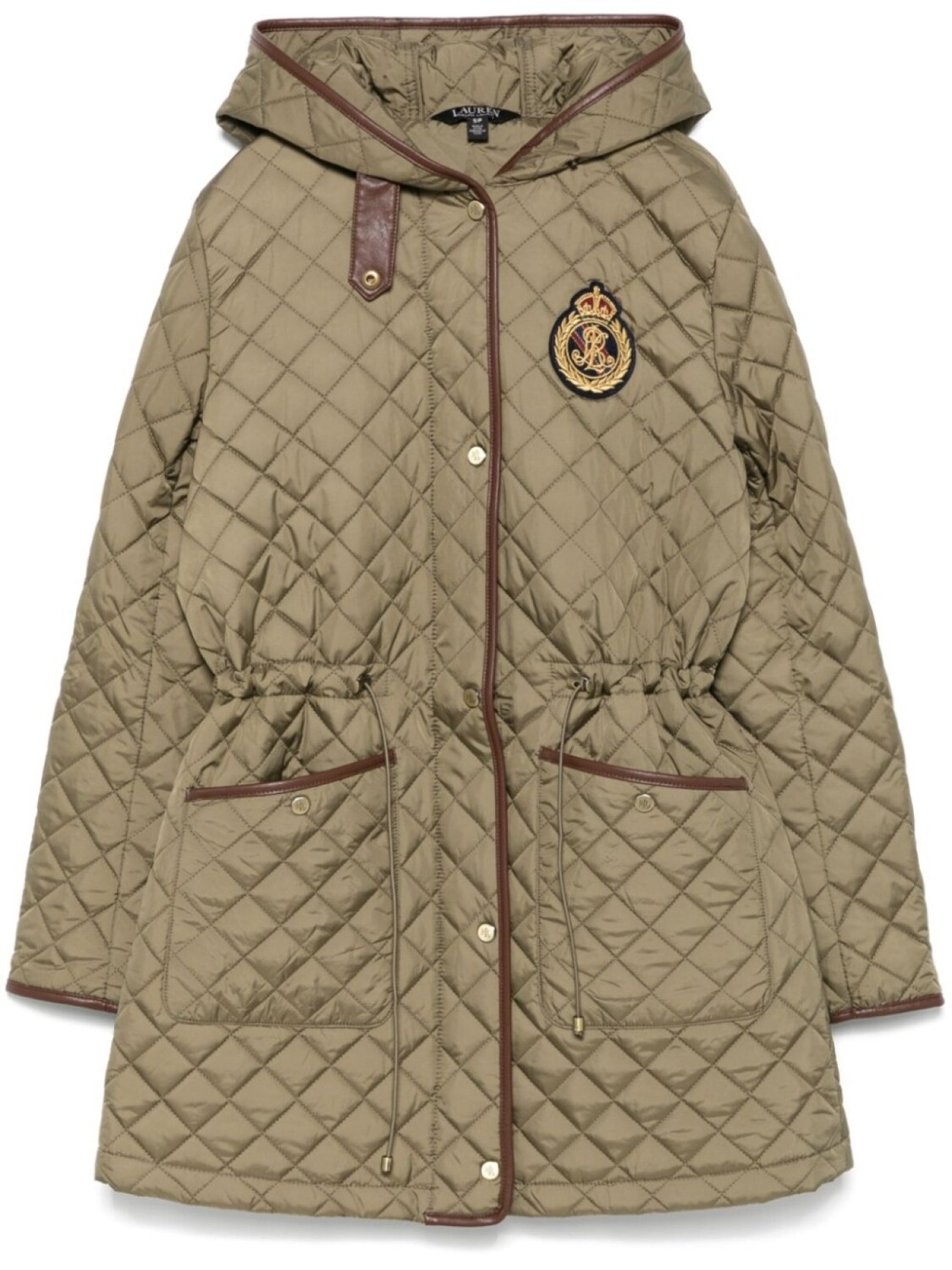 

Пальто-парка с логотипом Lauren Ralph Lauren, зеленый
