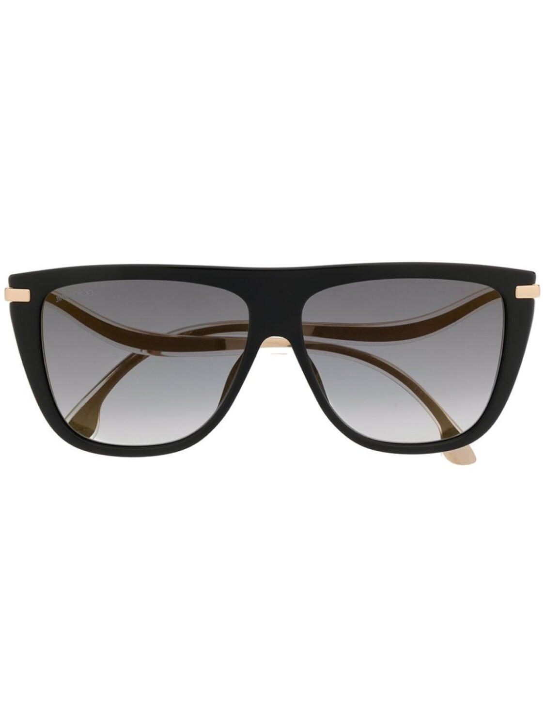 

Jimmy Choo Eyewear солнцезащитные очки Suvis в массивной оправе, черный