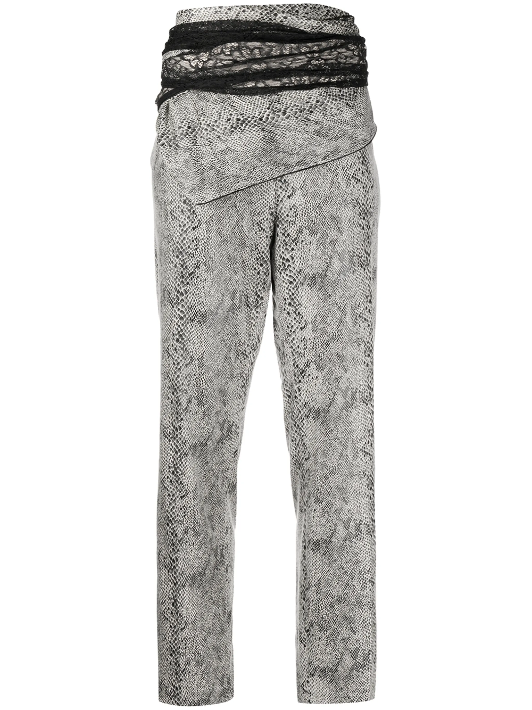 

Брюки со змеиным принтом и завышенной талией Y/Project, черный