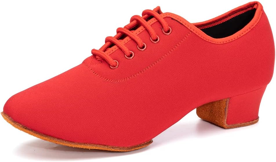 

Женские танцевальные туфли TINRYMX для бальных танцев, стандартные, современные, для обучения и выступлений, латина, сальса, модель LHD2801, красный