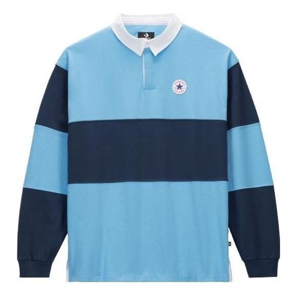 

Рубашка поло all star long sleeve rugby 'blue' Converse, синий