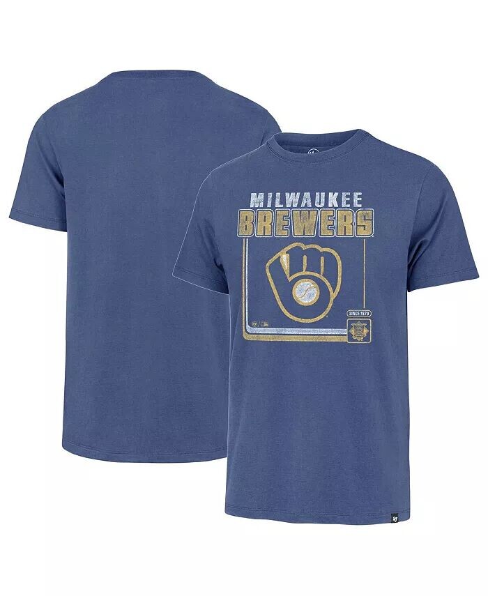 

Мужская футболка Royal Milwaukee Brewers Borderline Franklin '47 Brand
