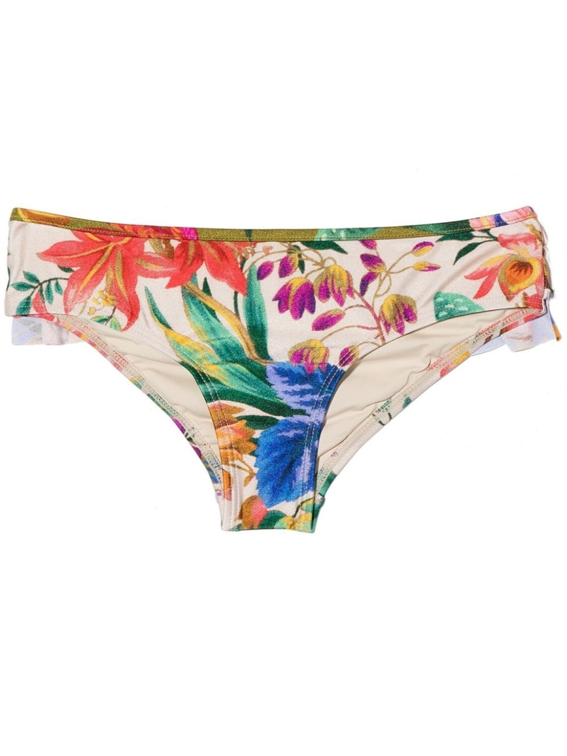

ZIMMERMANN Kids плавки бикини с принтом Tropicana, нейтральный цвет