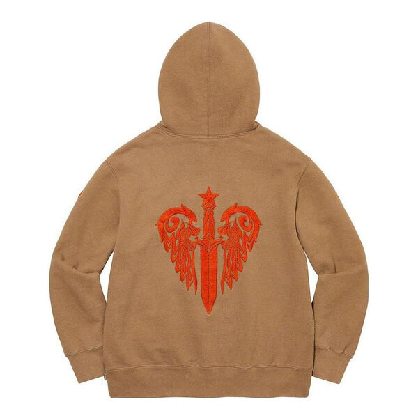 Толстовка x the great china wall sword hooded sweatshirt 'brown red yellow' Supreme, коричневый — фото 2