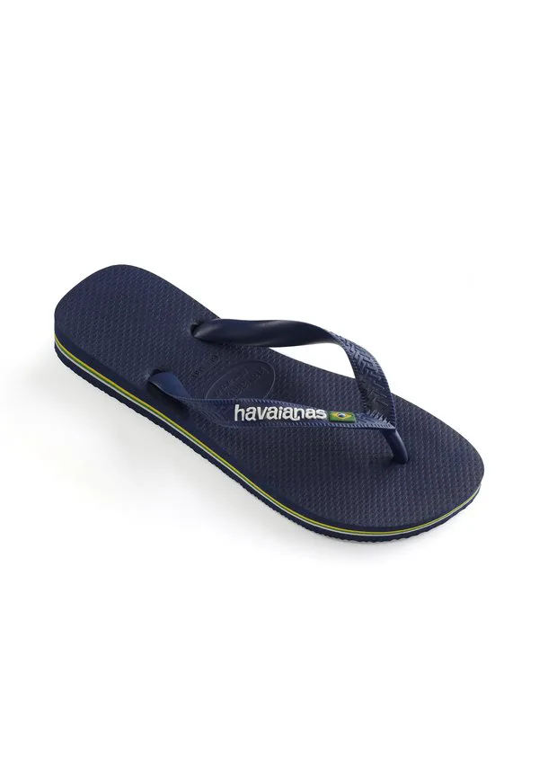 Шлепанцы havaianas с бразильским логотипом для бассейна Havaianas, Navy Blue — фото 3