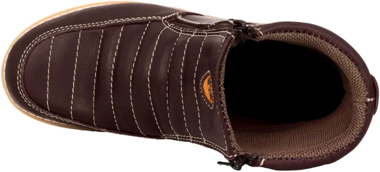 Мужские рабочие ботинки Cowboy Professional 300RA бордовые, кожаные, с противоскользящей подошвой и мягким носком — фото 2