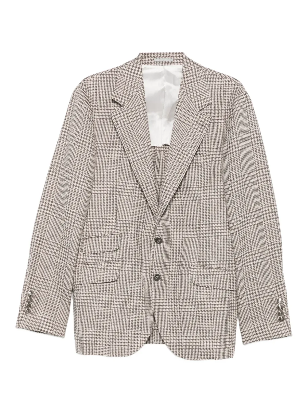 

Однобортный пиджак Brunello Cucinelli, коричневый
