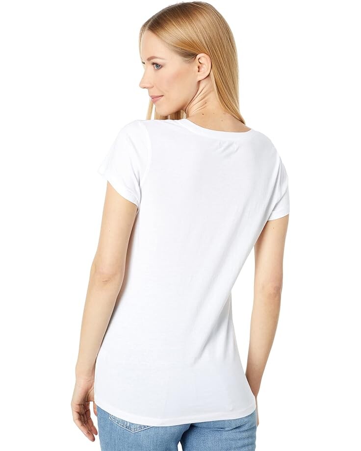 

Футболка U.S. POLO ASSN. Iconic V-Neck Tee, цвет Optic White