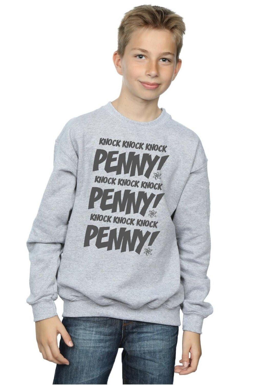 

Толстовка Sheldon Knock Knock Penny The Big Bang Theory, серый