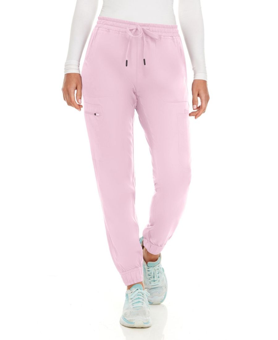 

Женские медицинские брюки-джоггеры с семью карманами и эластичной тканью, растягивающейся в четырех направлениях Medichic, Blush