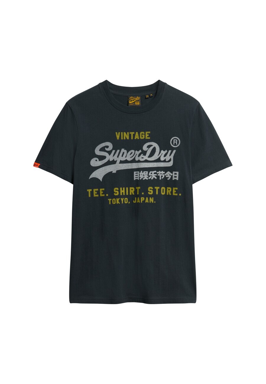 

Классическая футболка Superdry Shirt, морской синий