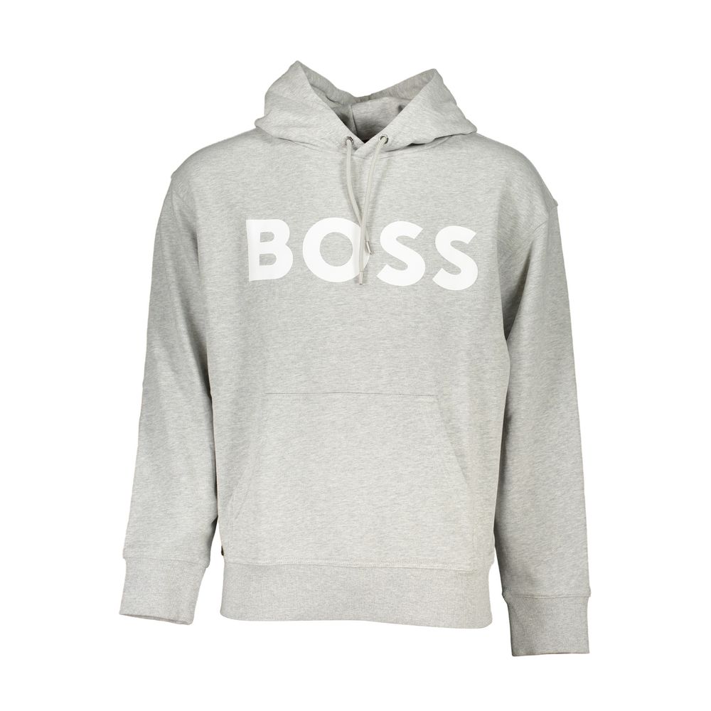 

Серый хлопковый свитер Hugo Boss