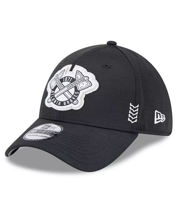 

Мужская черная кепка Atlanta Braves 2024 Clubhouse 39THIRTY Flex Fit New Era