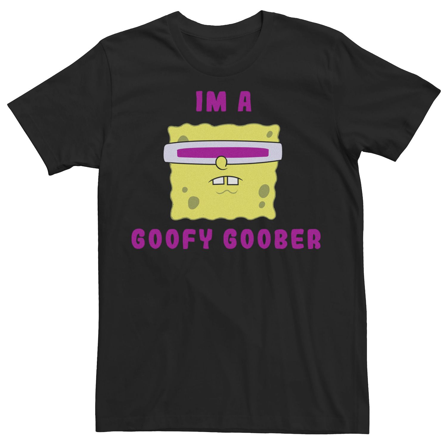 

Мужская футболка SpongeBob SquarePants I’m A Goofy Goober с графическим рисунком и портретом Nickelodeon, черный