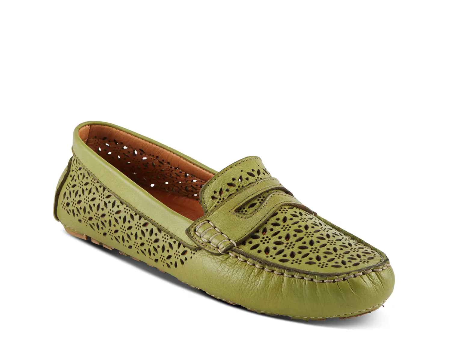 Балетки Crain Moccasin Spring Step, светло-зеленый