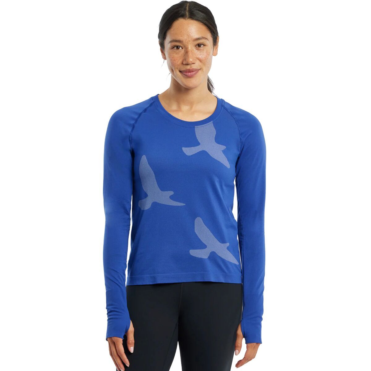 

Длинный топ с рукавами Altitude Oiselle, синий