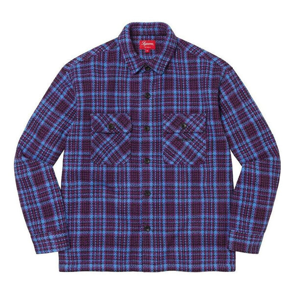 

Рубашка heavy flannel shirt 'purple blue' Supreme, фиолетовый