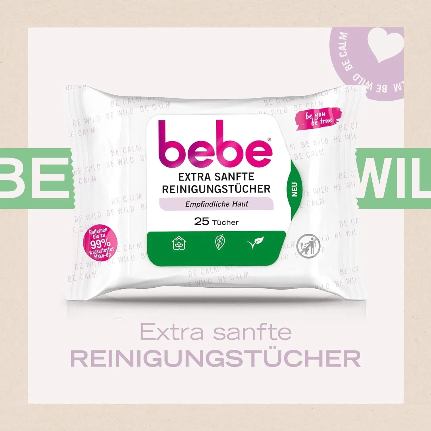 Набор Bebe — Влажных салфеток для снятия макияжа от — фото 2