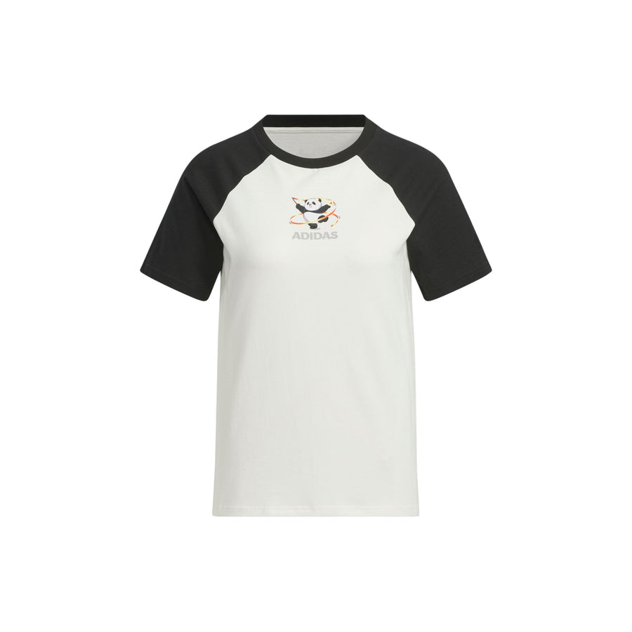 

Футболка (WMNS) adidas China T-Shirt 'White Black', белый