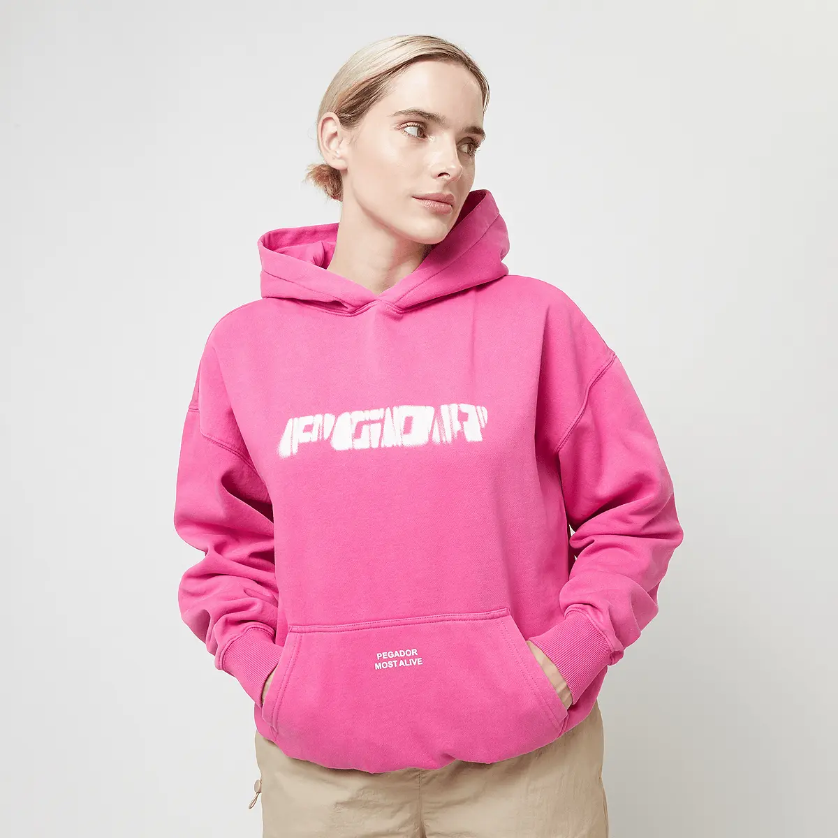 

Худи Pegador Suta Oversized, розовый/белый