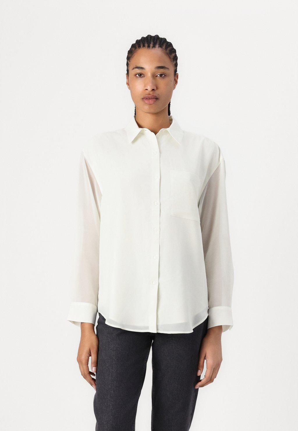 

Рубашка ROLL SLEEVE UTILITY POCKET Calvin Klein, бежевый
