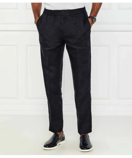 

Брюки из льна Tannen Slim fit Tiger Of Sweden, синий