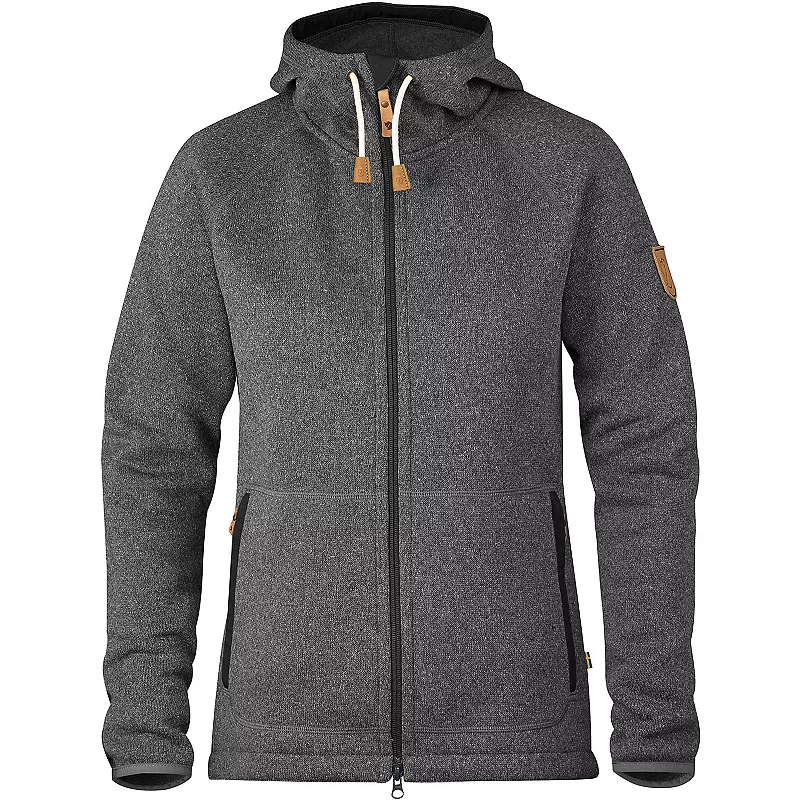 

Женская флисовая толстовка Fjallraven Ovik, темно-серый