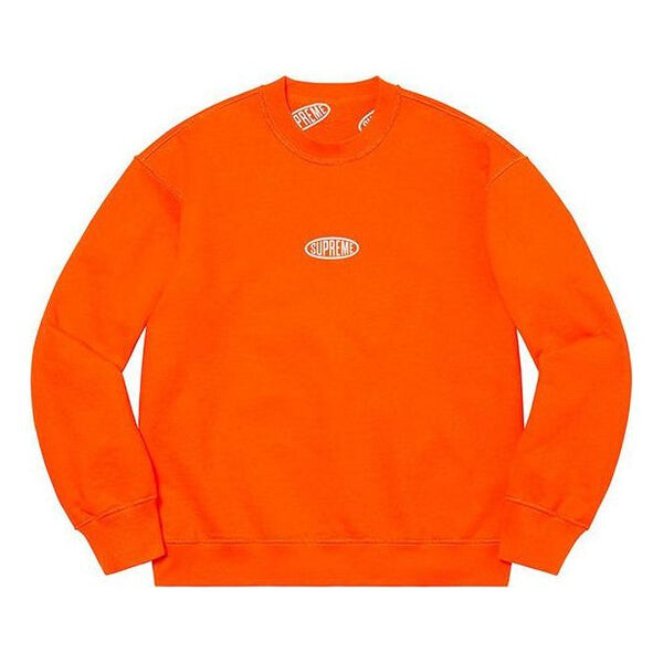 

Свитер liner crewneck 'orange white' Supreme, оранжевый