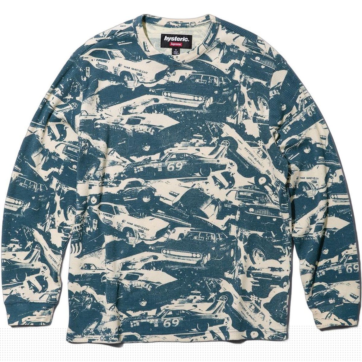 X Hysteric Glamour Cars Thermal Supreme, синий — фото 3