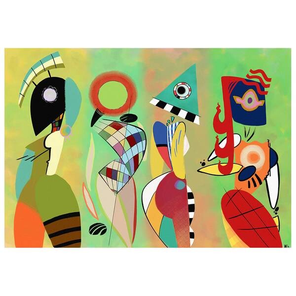 

Картина на холсте LegendArte Las Musas De Kandinsky, многоцветный