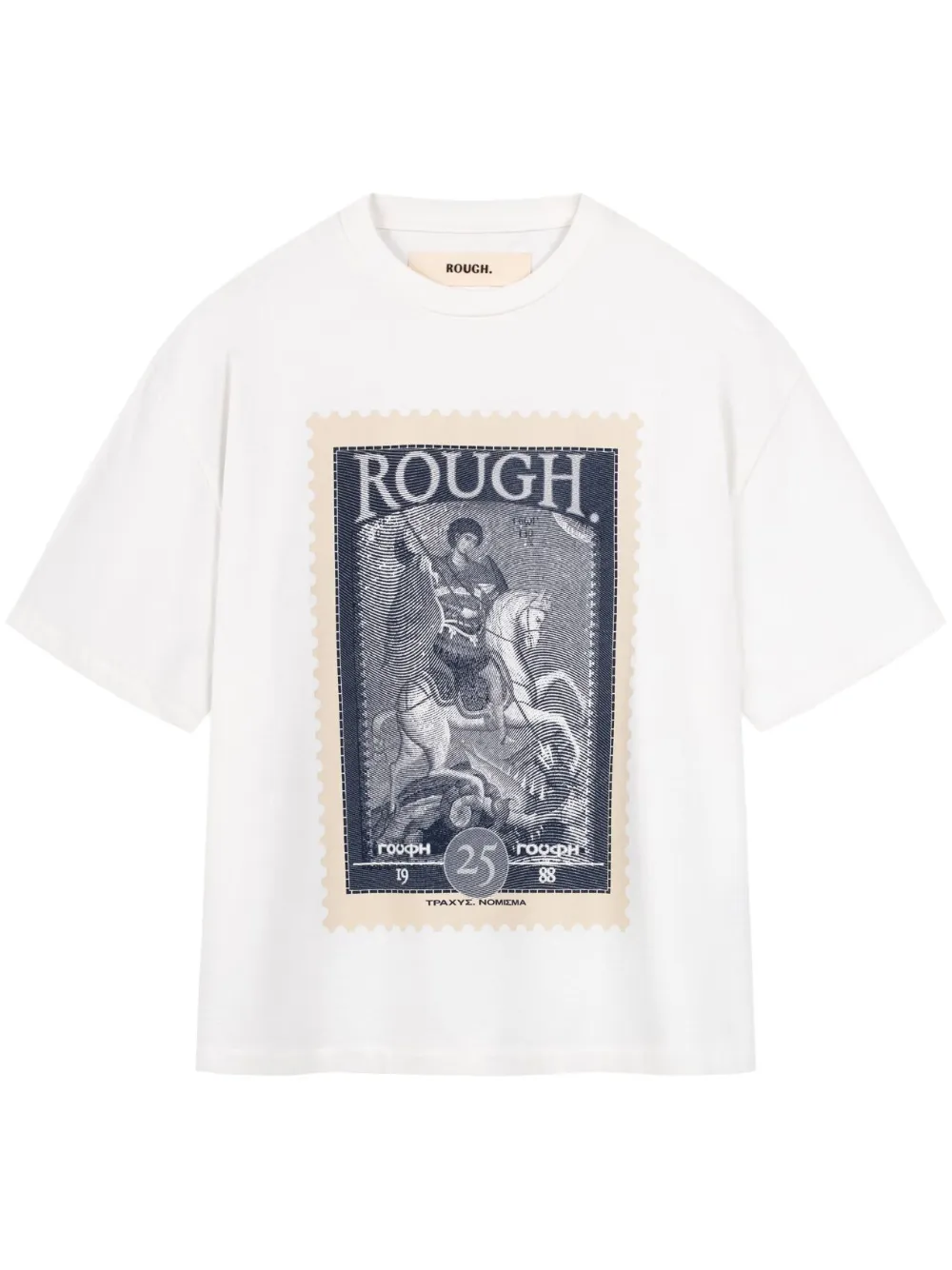 

Футболка с графичным принтом ROUGH., белый