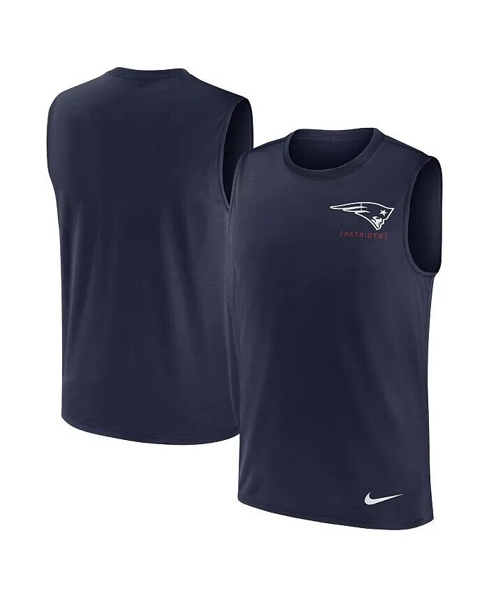 

Мужская темно-синяя майка New England Patriots Muscle Nike