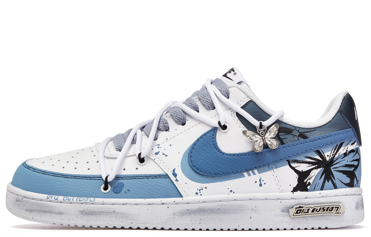 

Кроссовки для скейтборда Court Vision 1 мужские низкие, синий/белый Nike