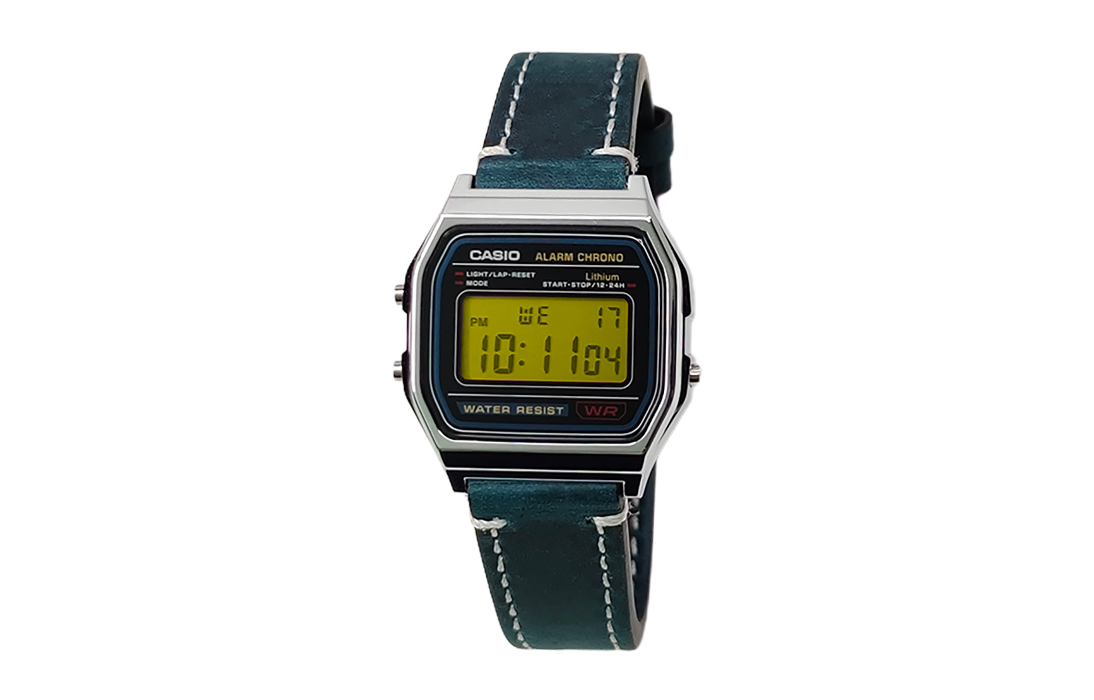 

Casio Мужские часы Retrofit Series с кварцевым механизмом, ремешком из натуральной кожи, черным циферблатом