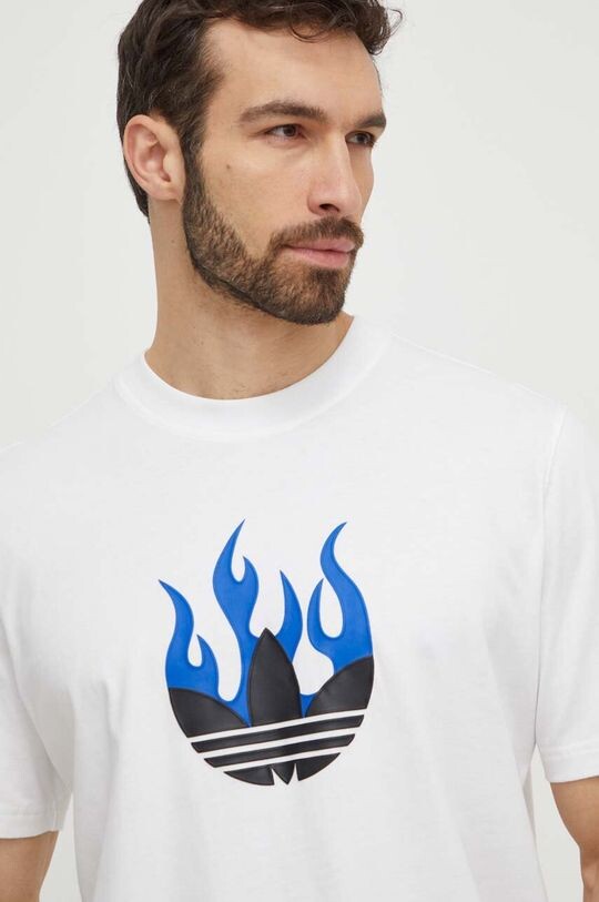 

Хлопковая футболка adidas Originals, белый