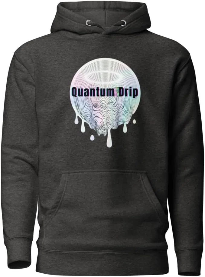Худи Quantum Drip™ – унисекс, стиль техкор, уличная одежда, пуловер для эмоциональной поддержки, эстетика вейпорвейва, комфортная одежда в стиле софт-гранж